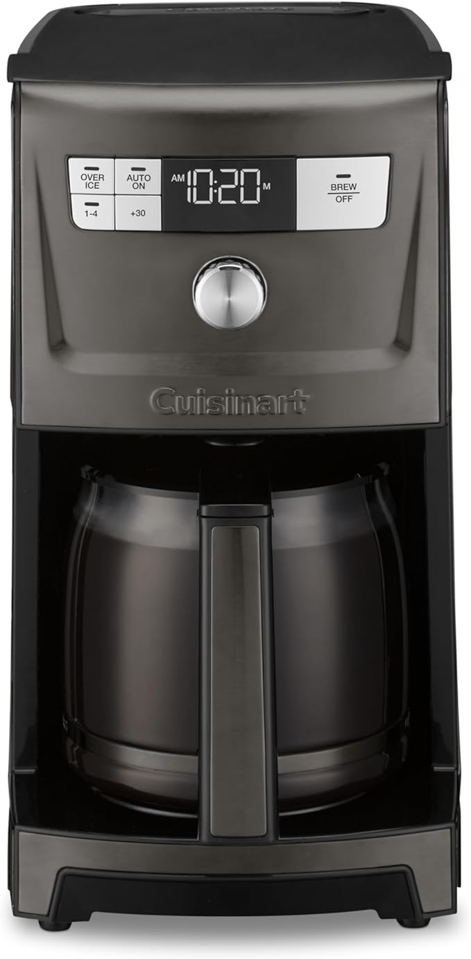 Cuisinart Coffee Maker, 14-Cup PerfecTemp Programmable Coffee Machine Glass Carafe with 1-4 Cup Setting, Brew Strength Control, Brew Pause, and Over Ice Function, Black Stainless Steel, DCC-3500BKS by Cuisinart