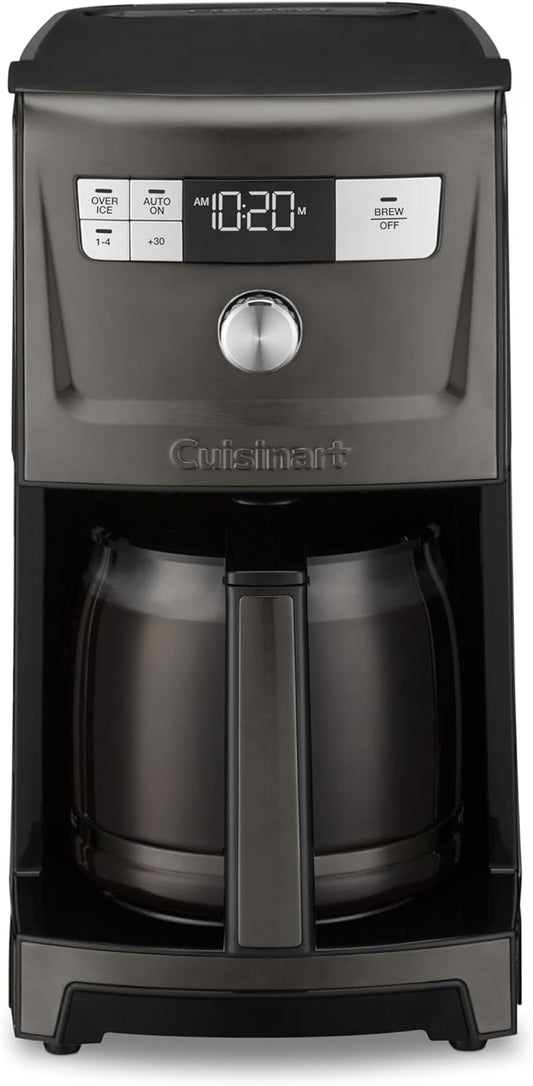 Cuisinart Coffee Maker, 14-Cup PerfecTemp Programmable Coffee Machine Glass Carafe with 1-4 Cup Setting, Brew Strength Control, Brew Pause, and Over Ice Function, Black Stainless Steel, DCC-3500BKS by Cuisinart
