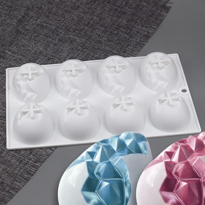 Mostsom Silicone Egg Molds for Chocolate - Easter Party Chocolate Fondant Candy Jelly Dome Mousse Cake Topper Making
