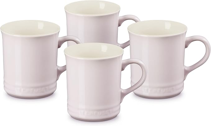 Le Creuset Stoneware Vancouver Mug, Set of 4, 14 oz. each, Shallot by Unknown