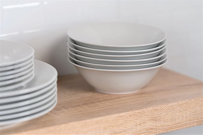 10 Strawberry Street Simply White 7" Round Cereal Bowl, Set of 6 - Image 5