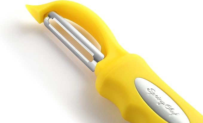 Spring Chef Swivel Potato Peeler with Soft Grip Handle, Set of 2, Yellow | Premium Vegetable Peeler w/ Sharp Stainless Steel Blades, Multifunctional Food Peeler for Apple, Carrot, Cucumber, Fruit - Image 8