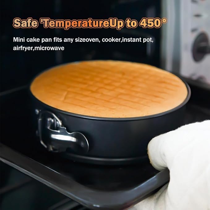 Springform Cake Pan, Cake Pan with 3 Different Size (9.5,10.2,11inch), Cake Molds for Baking with Removable Bottom, Non-Stick Bakeware for Effortless Baking（with 50 Pcs Parchment Paper Liners） - Image 7