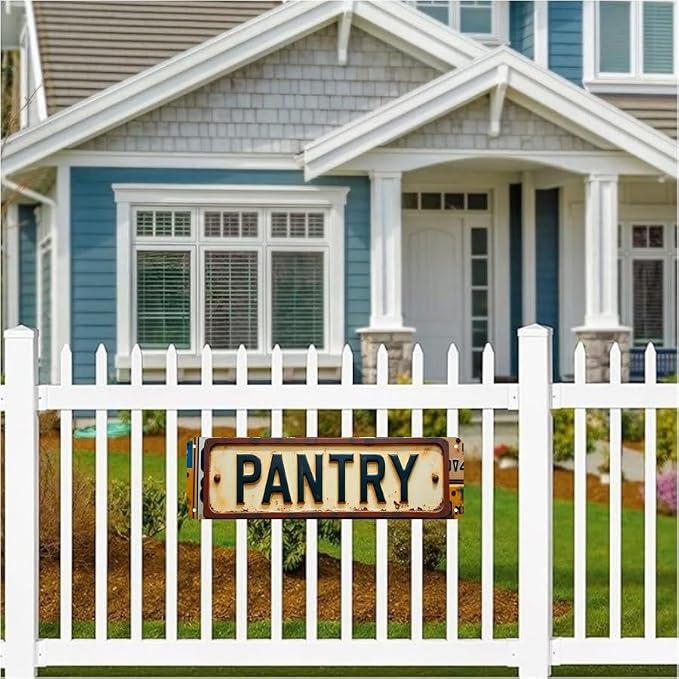 Wall Art 16 * 4 Inch Tin Signs “PANTRY” Kitchen Storage Decor Vintage Kitchen Wall Art - Image 2
