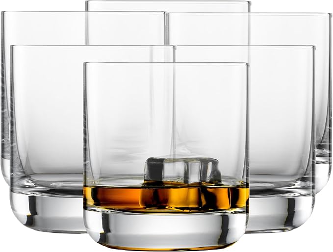 SCHOTT ZWIESEL Convention Whiskey Glass (Set of 6), Old Fashioned Tumbler for Whiskey, Dishwasher-Safe Machine-Made Tritan Crystal Glasses, Made in Germany (10 Ounce) by Unknown