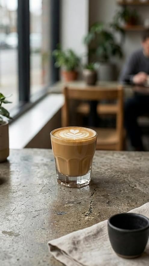 Necessia Cortado Glasses 4.5oz – Set of 2, Durable Heat Treated Heavy Base Fully Tempered Glassware, Elegant Espresso Macchiato & Whiskey Tumblers, Small Tasting Drinkware Gift - Image 2