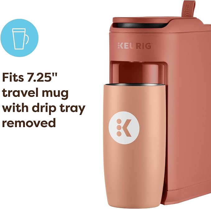 Keurig K-Mini Mate Single Serve K-Cup Pod Coffee Maker, Brews Up to 12 oz Cup, Compact Portable Coffee Machine for Small Spaces, Great for Dorms & Offices, Red Rocks - Image 6
