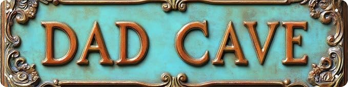 Bar Sign Bar Gifts Vintage Metal Wall Decor Sign"DAD CAVE" Street Sign Funny Man Cave Decor Accessories for Home, Bar, Bathroom, Bedroom Unique Retro Tin Signs for Outdoor 4 X 16 inches by Unknown
