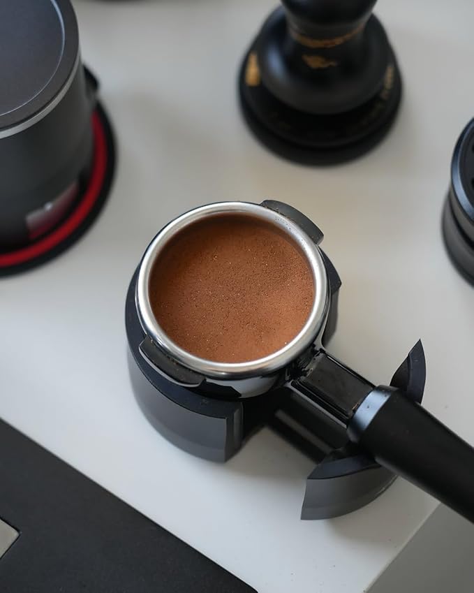 MHW-3BOMBER 58.35mm Espresso Tamper Snake Pattern Edition - 3 Spring Loaded Coffee Tamper with Sound Feedback - Barista Tamper Tool with Ergonomic Handle Flat Base T6069FS-OS