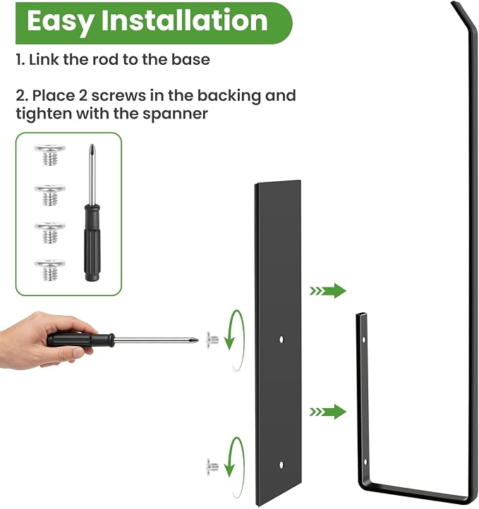 Paper Towel Holder, Magnetic Paper Towel Holder for Fridge, Toilet Paper Roll Holder Magnet Towel Rack Wall Mount Fridge Organizer for Paper Towels Rolls Bathroom Pantry RV Kitchen Storage - Image 6