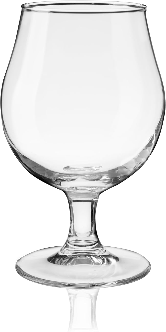 True Classic Tulip Beer Glasses, Sparkling Clear Drinking Glasses for Belgian Ales, Sours, IPA Beers, Cocktails, Gifts for Men, Game Night, Happy Hour, Home Bar, Elegant Glassware, 15 oz, Set of 4 - Image 9