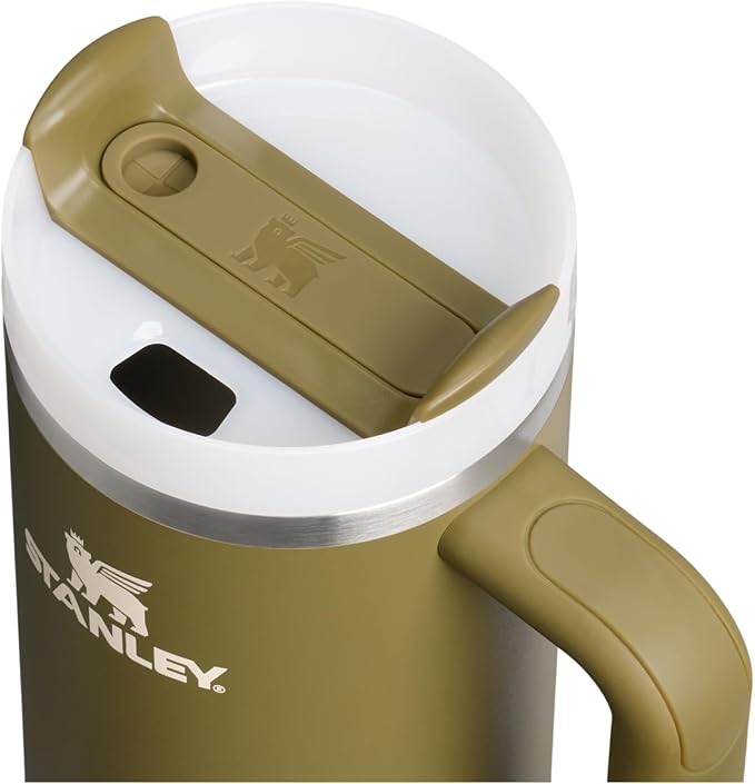 STANLEY Quencher H2.0 Flow State Tumbler, 30 oz, Thyme | Handle and Straw | 3-Position Lid | Cup Holder Compatible for Travel | Insulated Stainless Steel Cup | BPA-Free - Image 2