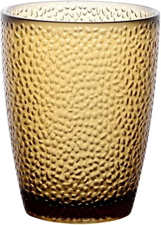 drinking glassware Stackable Heat-resistant Water Cup for Juice Beer(Brown,Medium) by Unknown