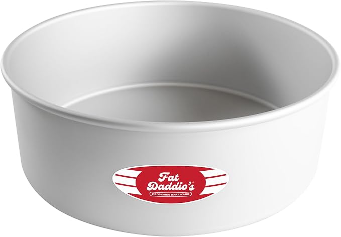 Fat Daddio's PRD-104 Round Cake Pan, 10 x 4 Inch, Silver by FatDaddios