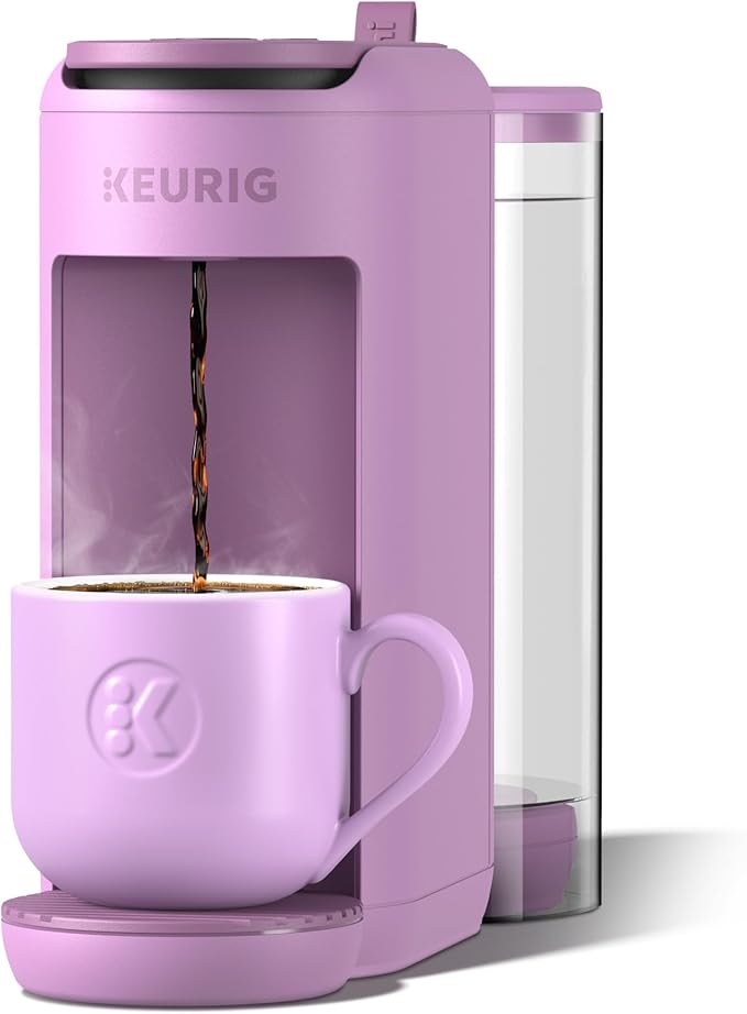 Keurig K-Mini Mate Plus Single-Serve K-Cup Pod Coffee Maker, Compact, 3 Cup Sizes, Brew Over Ice and Strong Button Features, 50 oz Removable Reservoir, Wild Orchid by Keurig