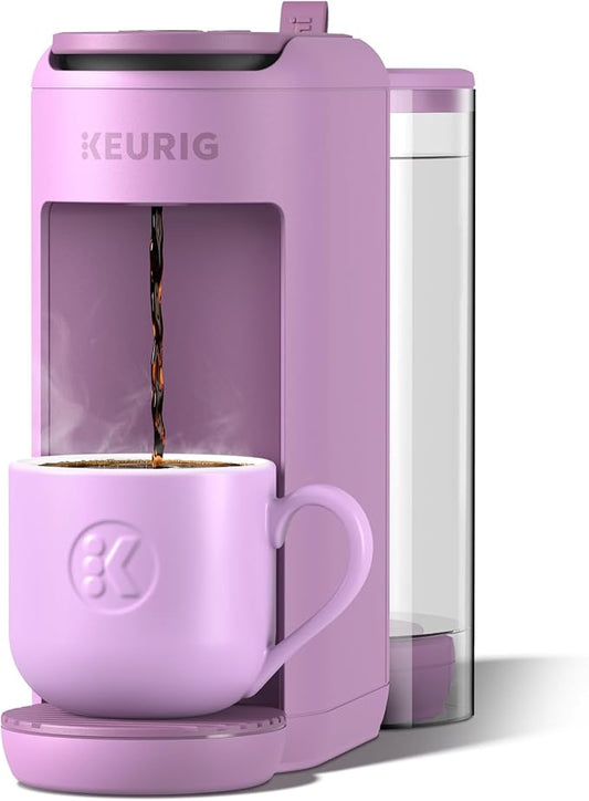 Keurig K-Mini Mate Plus Single-Serve K-Cup Pod Coffee Maker, Compact, 3 Cup Sizes, Brew Over Ice and Strong Button Features, 50 oz Removable Reservoir, Wild Orchid by Keurig