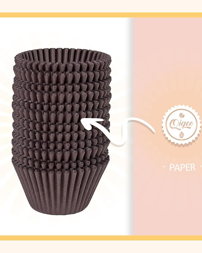 qiqee Coffee Cupcake Liners, 300 Count, Jumbo Size - Image 4