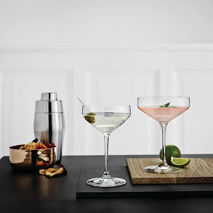 Holmegaard Perfection Cocktail Glass, Clear, 6.5" H x 4.8" D, 12.8 oz, Set of 6, Designed by Tom Nybroe, Gift Box Included - Image 4