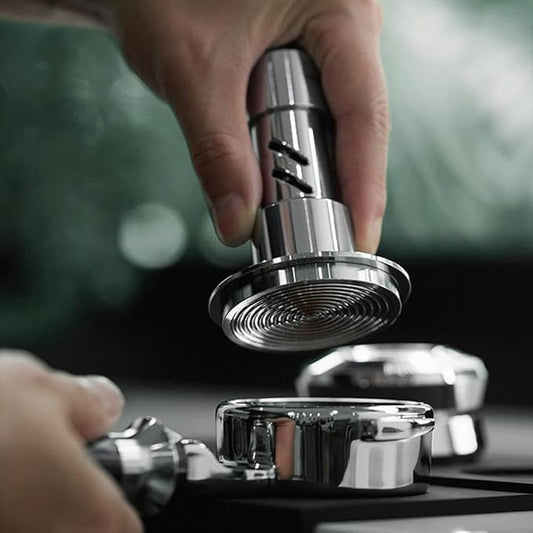 Professional Manual Coffee Tamper with Magnetic Alignment for For espresso Machines 51/53/58mm Sizes (51mm)
