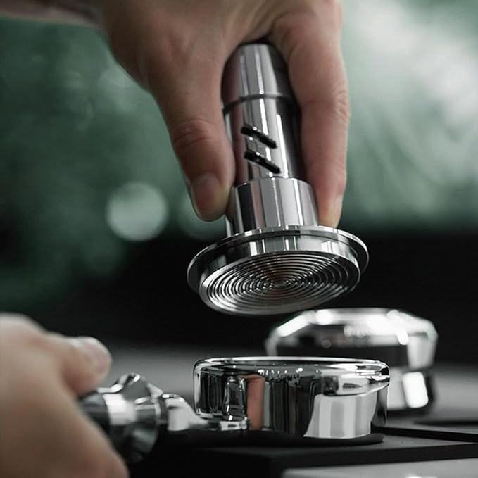 Professional Manual Coffee Tamper with Magnetic Alignment for For espresso Machines 51/53/58mm Sizes (53mm)