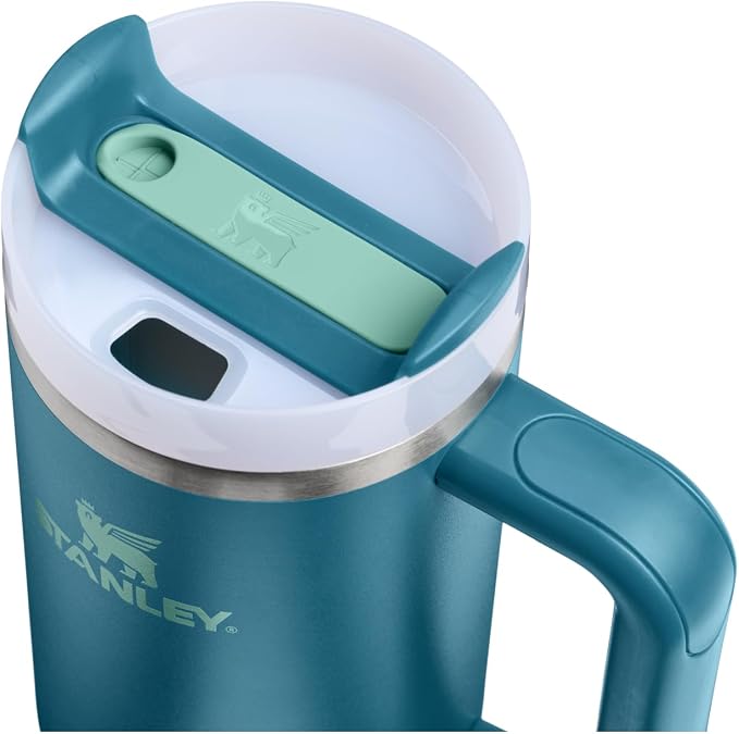 STANLEY Quencher H2.0 Flow State Tumbler, 30 oz, Coastal Teal | Handle and Straw | 3-Position Lid | Cup Holder Compatible for Travel | Insulated Stainless Steel Cup | BPA-Free - Image 2