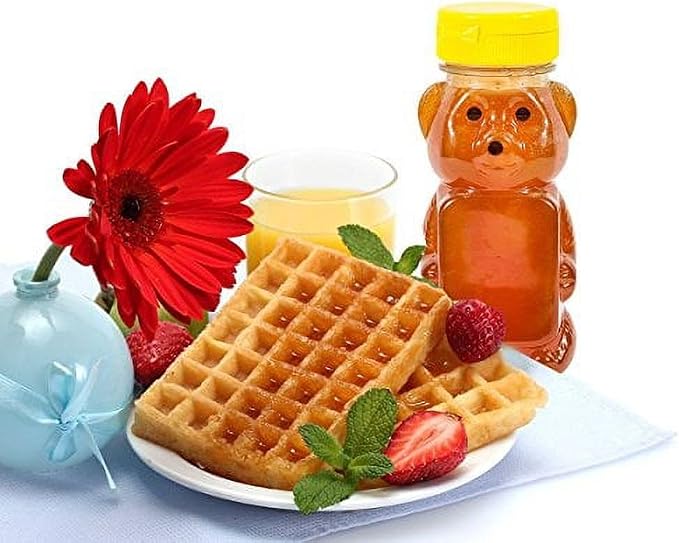 Yellow 8 Oz Plastic Bear Honey Bottle Jars, Empty Honey Squeeze Bottle with Flip-top Lid for Storing and Dispensing, Yellow Flap Caps for Storing and Dispensing Garlic Presses,Storage and Organization - Image 8