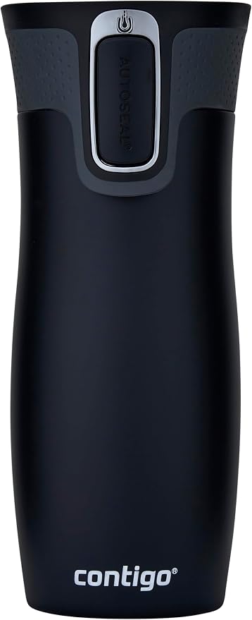 Contigo West Loop Autoseal Travel Mug, Stainless Steel Thermal Mug, Vacuum Flask, Leakproof Tumbler, Coffee Mug with BPA-Free Easy-Clean Lid by Unknown