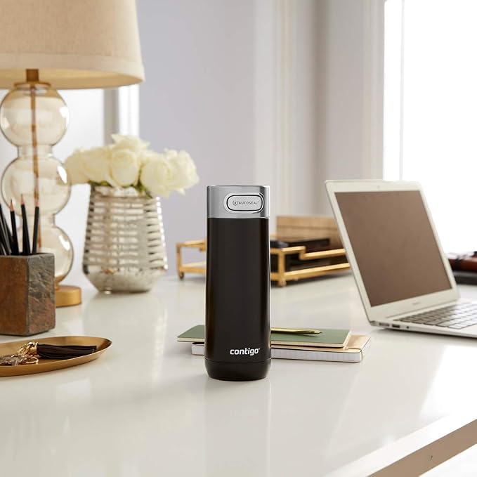 Contigo Luxe Vacuum-Insulated Stainless Steel Thermal Travel Mug 16 Ounces Stainless Steel,(Pack of 4) - Image 7