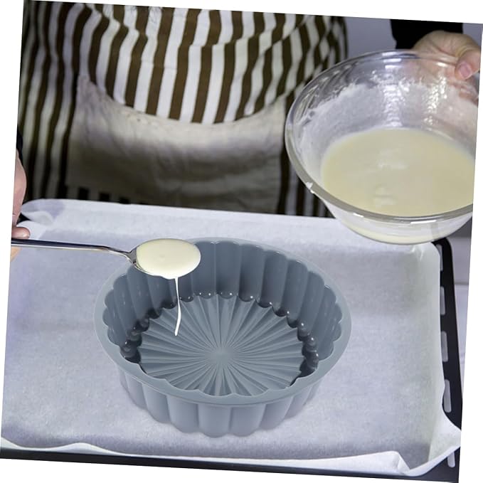 2pcs Food Grade Silicone Round Cake Pan High Temperature Tart for Baking Cheesecakes Shortcakes and More Stylish Design - Image 6