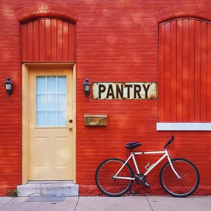 Vintage Metal Art 16x4 “PANTRY” Kitchen Utility Decor - Image 4