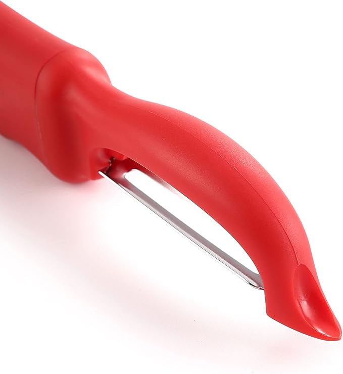 Spring Chef Swivel Vegetable Peeler with Ergonomic Handle, Set of 2, Red | Premium Potato Peeler w/ Ultra Sharp Stainless Steel Blades, Multifunctional Veggie Peeler for Apple, Carrot, Cucumber, Fruit - Image 9