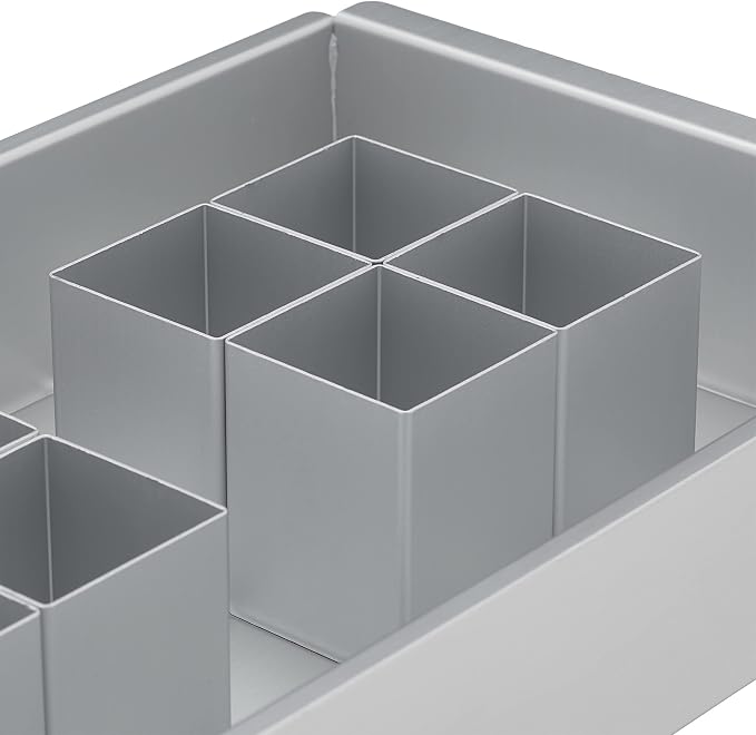 Relaxdays Number & Letter Aluminium Adjustable Cake Tin, 31.5 x 18 cm, Number Baking Mould, Silver - Image 8