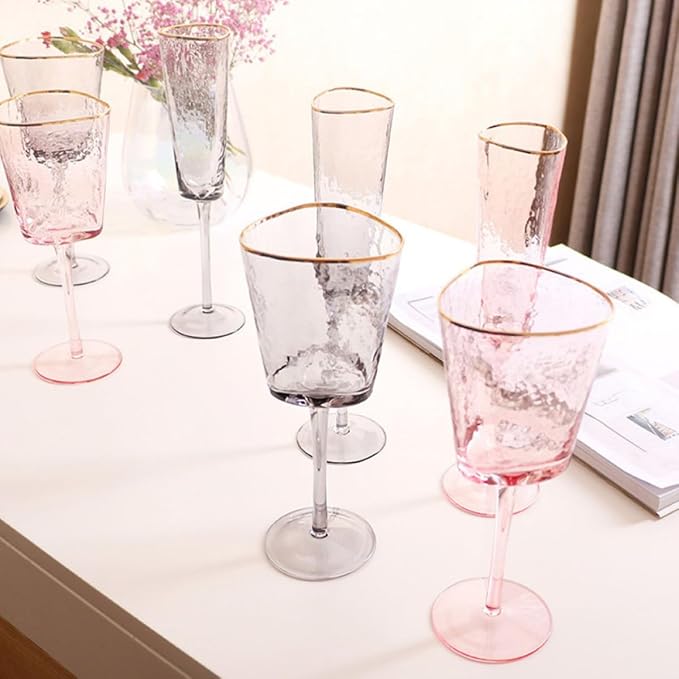 PRETYZOOM Elegant Golden Sparkling Wine Glass with Three-dimensional Design, Stylish European Style Glassware for Party Wine Toasting, No Discoloration, Sturdy Glass Cup for Bachelorette - Image 5