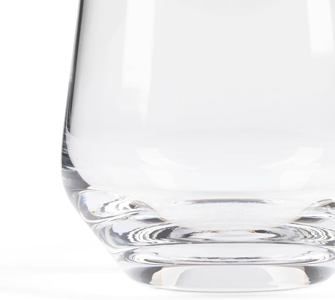 Larder & Vine Crystalline Glassware Tumbler Set, Artisan Drinkware for Cocktails, Water, Whiskey or Spirits, Handmade in Poland (Classic Short) - Image 3