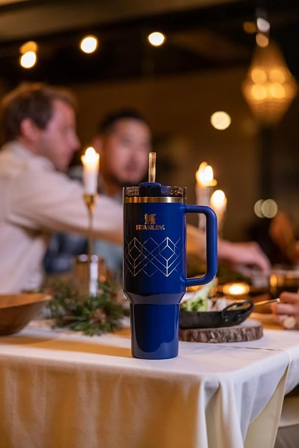 Stanley Quencher H2.O FlowState™ Tumbler 40 oz Nightfall Gloss Deco | Handle and Straw | 3-Position Lid | Cup Holder Compatible for Travel | Insulated Stainless Steel Cup | BPA-Free - Image 6