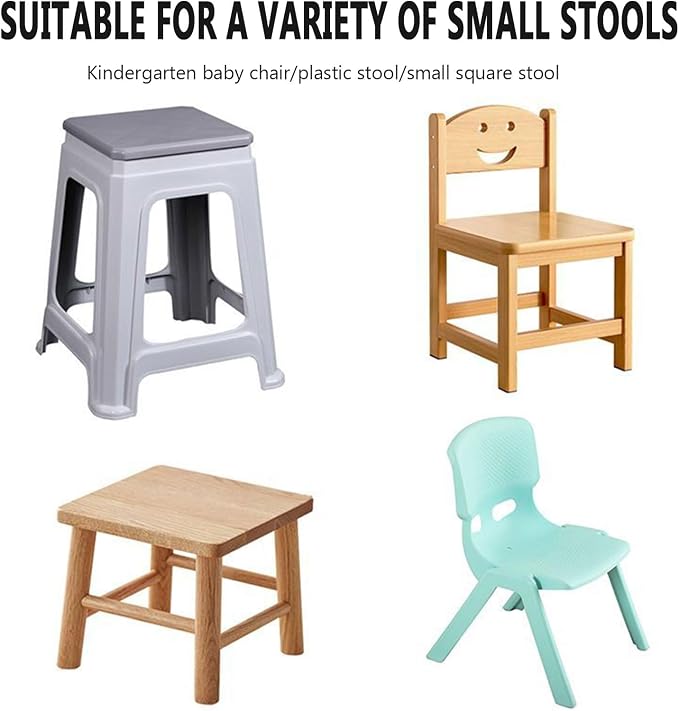 Square Stool Cushion Set of 2 for Bar Stool & Dining Chair - 14x14/15*15/12*12 Thick 5/8cm Seat Pads (Color: 8#) - Image 6