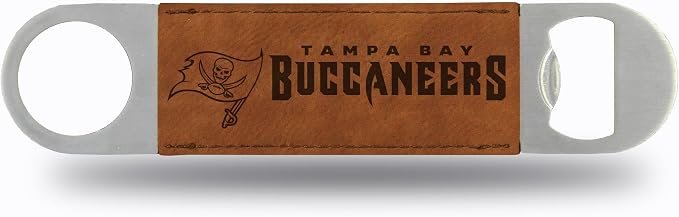 Rico Industries NFL Laser Engraved Bar Blade Faux Leather Laser Engraved Bar Blade - Great Beverage Accessory for Game Day by RicoIndustries