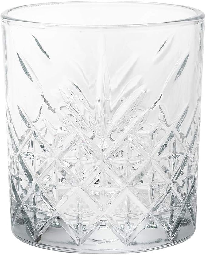 Restaurantware Timeless 12 Ounce Old Fashioned Glasses Set of 6 Etched Whiskey Glasses - Dishwasher-Safe Chip-Resistant Clear Glass Old Fashioned Glassware Lead-Free For Cocktails Or Beverages - Image 2