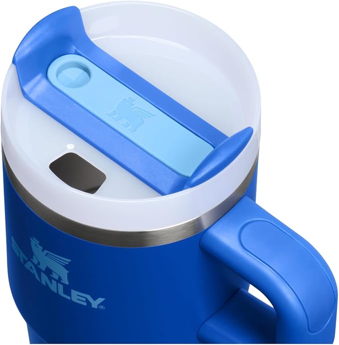 STANLEY Quencher H2.0 Flow State Tumbler, 20 oz, Cobalt | Handle and Straw | 3-Position Lid | Cup Holder Compatible for Travel | Insulated Stainless Steel Cup | BPA-Free - Image 2