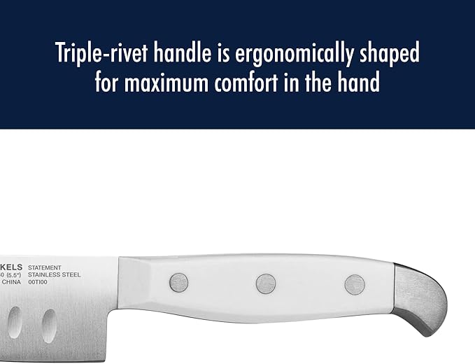 Henckels Statement 15-Pc Knife Set, Razor-Sharp, German Engineered, White | Informed by 100+ Years of Mastery. Dishwasher safe, Comfortable Grip Ideal for Everyday Cooking. High Quality Stainless Steel - Image 8