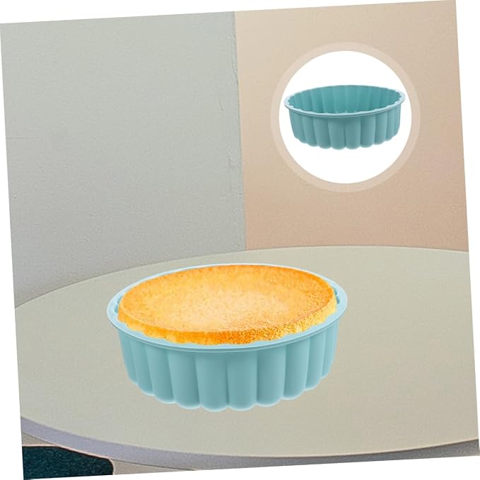 2pcs Round Silicone Cake Molds for Baking Heat Resistant up to Nonstick for Cheese Cakes - Image 3