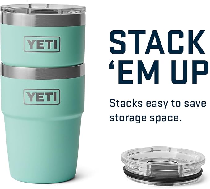 YETI Rambler 16 oz Stackable Tumbler, Vacuum Insulated, Stainless Steel with MagSlider Lid | Stackable - Image 6