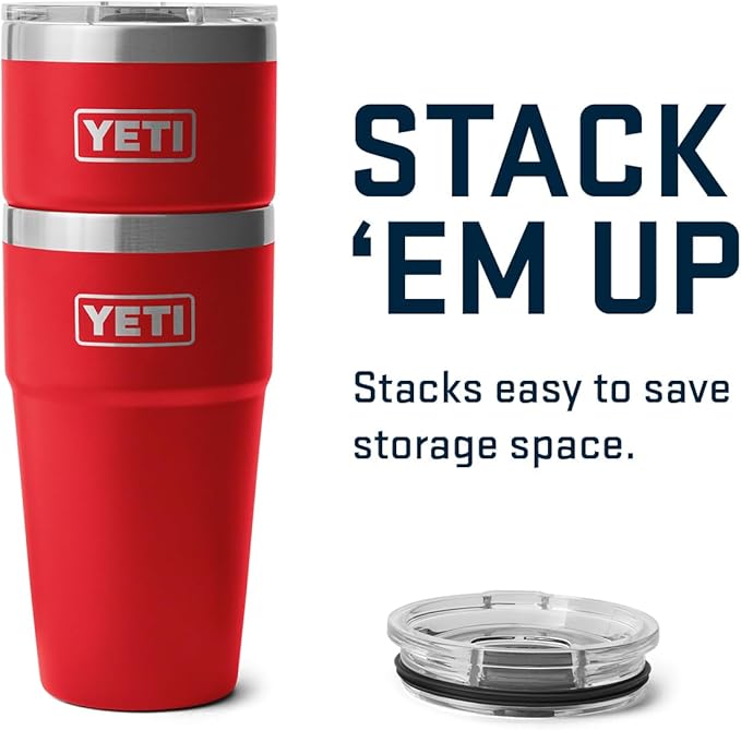 YETI Rambler 20 oz Stackable Tumbler, Stainless Steel, Vacuum Insulated with MagSlider Lid - Image 6