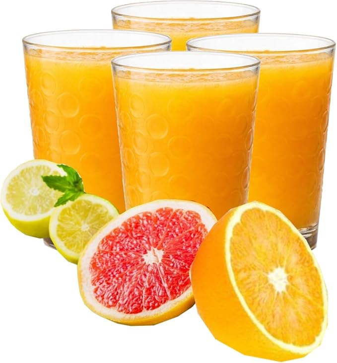 BOHEM'S Small Juice Glasses, Clear Glass Cups Tumblers, 7 Oz, Drinking Glassware for Orange Juice, Water, Milk, Coffee, Perfect for Tasting and Small Portions, Set of 4 (Style 2) - Image 8