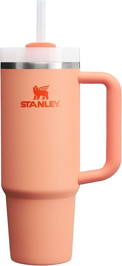 STANLEY Quencher H2.0 Flow State Tumbler, 30 oz, Nectarine | Handle and Straw | 3-Position Lid | Cup Holder Compatible for Travel | Insulated Stainless Steel Cup | BPA-Free by Unknown