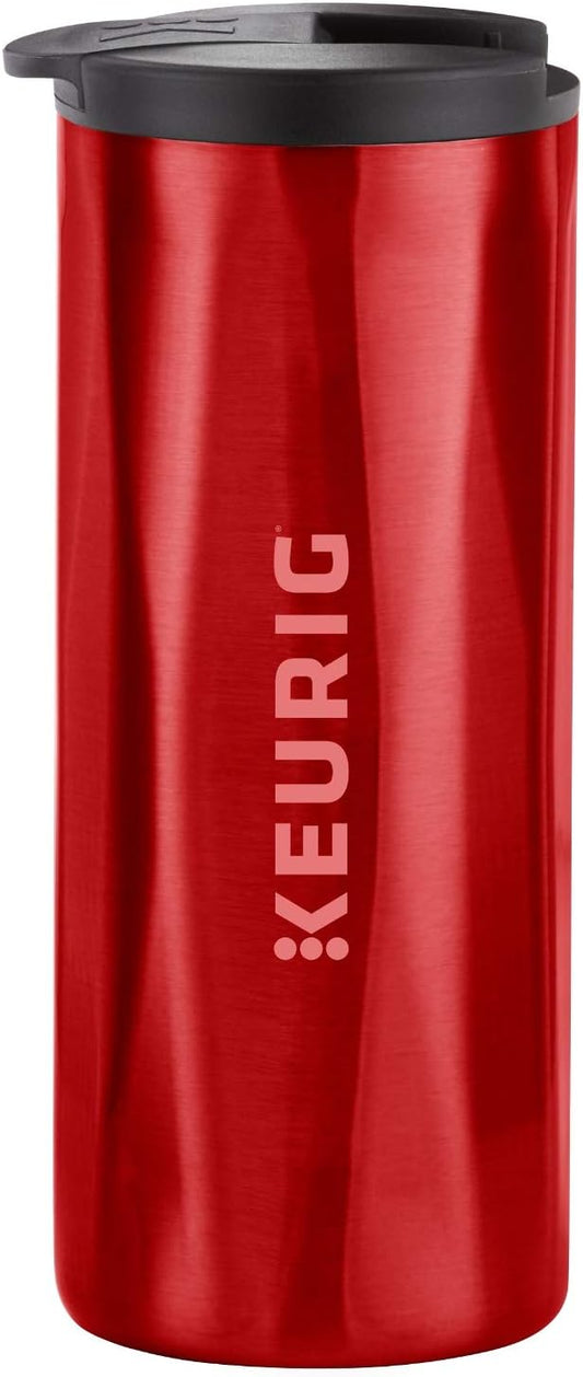 Keurig Coffee Travel Mug, Fits Under Any Keurig K-Cup Pod Coffee Maker, 14 oz, Red by Keurig