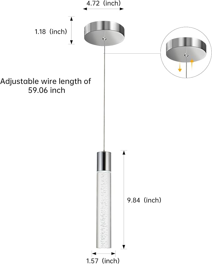 Modern LED Pendant Lights Kitchen Island Lighting,Dimmable 5CCT/2700K/3000K/3500K/4000K/5000K,Hanging Island Lights Kitchen Ceiling Lighting Fixtures,for Kitchen Dining Room (3 Pack) - Image 4