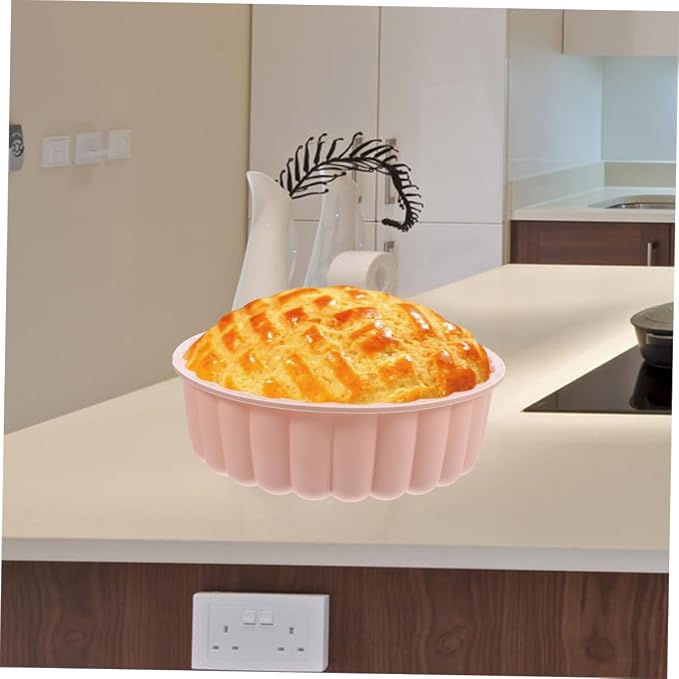 2pcs Food-grade Silicone Round Cake Mold for Baking Charlotte Pans Nonstick Heat Resistant - Image 4