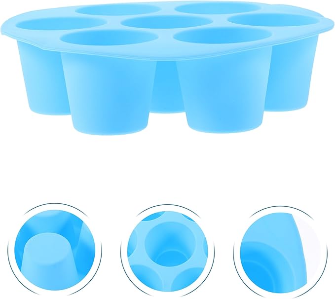 Cabilock Silicone Muffin Baking Mold Non-stick Cake Pan for Air Fryer and Oven- Cupcake Tray Easy Clean Chocolate Muffin Cake Mold