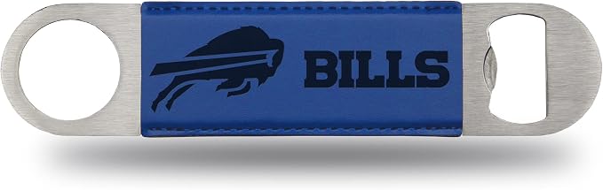 Rico Industries NFL Laser Engraved Bar Blade Faux Leather Laser Engraved Bar Blade - Great Beverage Accessory for Game Day by RicoIndustries